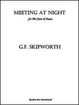 Meeting at Night TB choral sheet music cover